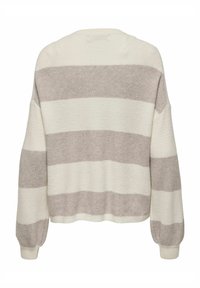 ONLY ONLATIA STRIPE - Strickpullover - braun