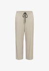 Pantalones - beige melange/black stripe