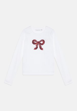 SLIM GRAPHIC - Top dugih rukava - bright white