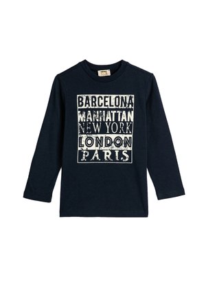 CREW NECK PRINTED DETAIL  - Camiseta de manga larga - dark blue