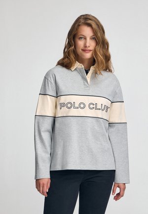 LONG SLEEVE  REGULAR FIT - Poloshirts - gray vigore-offwhite