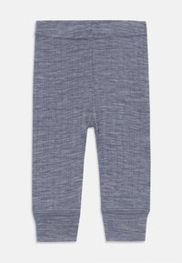 Grå, teksturerte legginger med en tettsittende design, som har en elastisk midje og smale mansjetter. Laget av mykt, lett materiale.