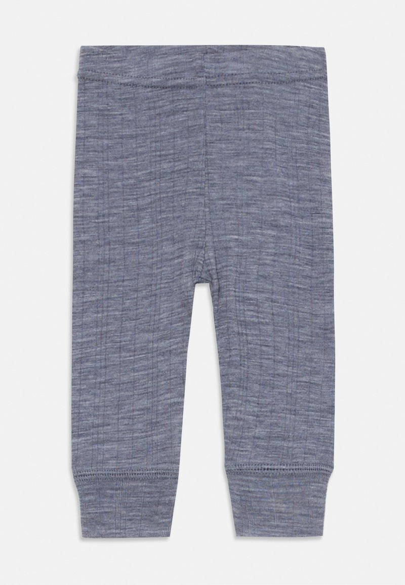 Grå, teksturerte legginger med en tettsittende design, som har en elastisk midje og smale mansjetter. Laget av mykt, lett materiale.
