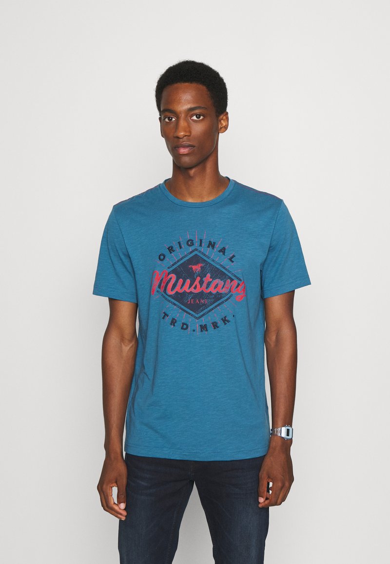 Mustang ALEX TShirt print bluesteel/blau Zalando.at