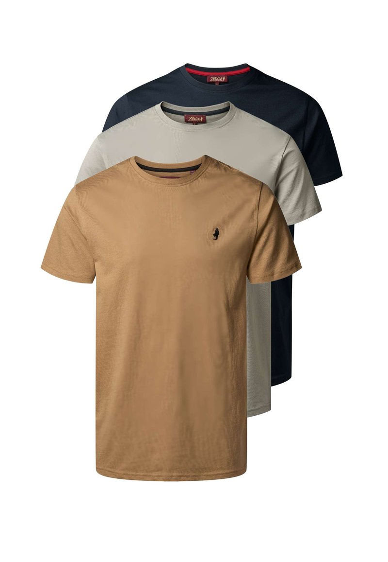 MCS OHIO 3-PACK T-SHIRT - T-shirt basic - otter darksapphire griffin ...