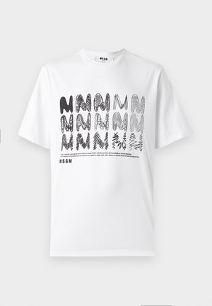 MSGM T-shirt imprimé - optical white