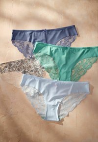 Next NO VPL BRAZILIAN 5 PACK - Fecskék - blue green white print