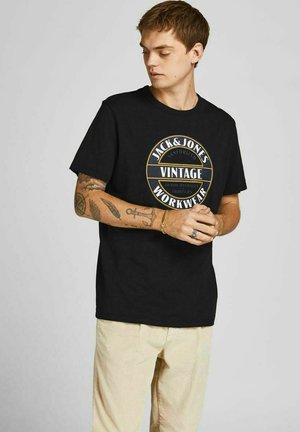 T-shirt con stampa - black