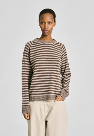 LISVA, Пуловер - striped grey   brown