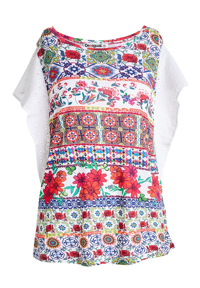 Desigual T-shirt print meerkleurig