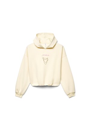 Calliope, FELPA TINTA UNITA - Felpa con cappuccio - crema