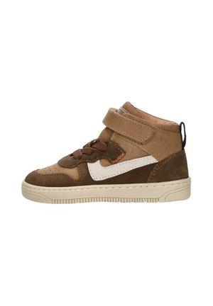 Sneakers hoog - cognac