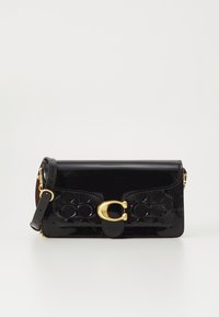 TABBY CHAIN CLUTCH IN SIGNATURE LEATHER - Skuldertasker - black