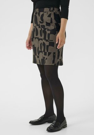 ZIA  - Gonna a tubino - black graphic print