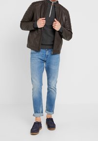 Pier One Pullover - mottled dark grey