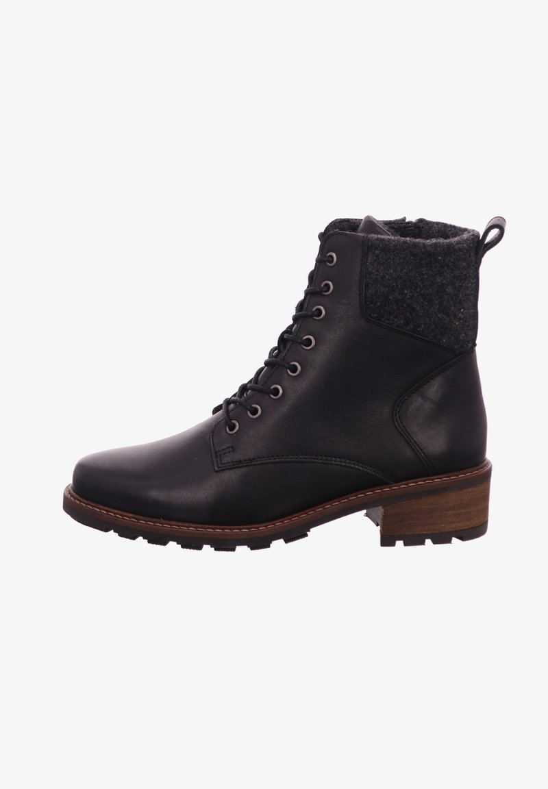 Solidus KINGA CRUST - Lace-up ankle boots - schwarz