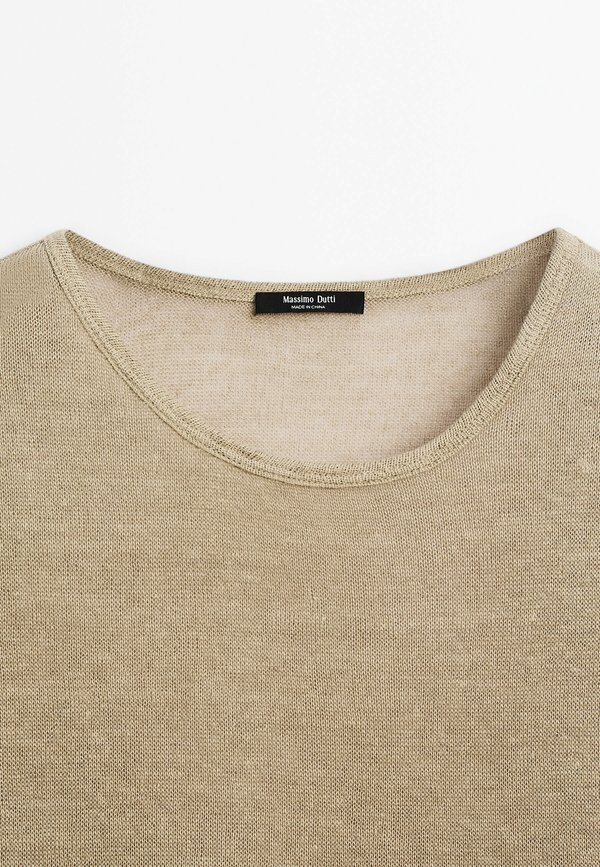 Print T-shirt - BEIGE2