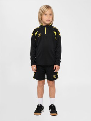 Hummel, HMLCORE 2.0 - Træningsbukser - black blazing yellow