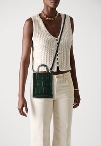 Ted Baker GATOCON EFFECT MINI ICON BAG - Ručna torba - mid green