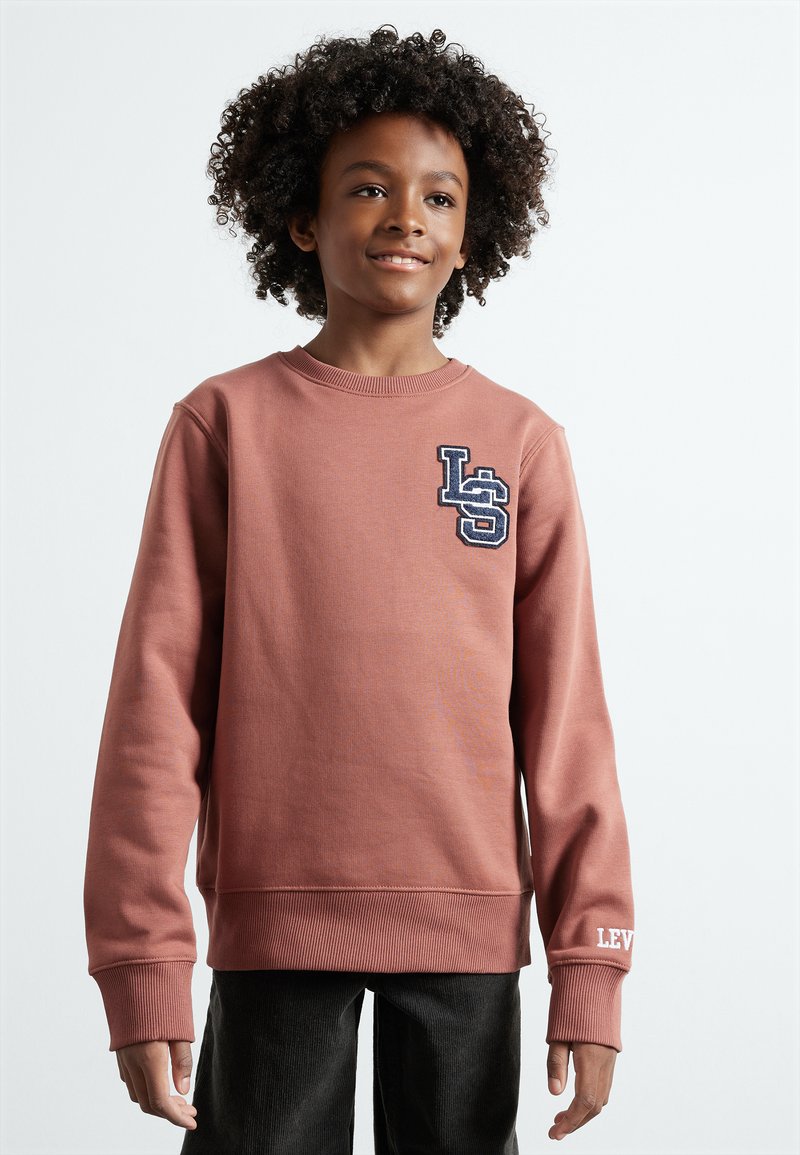 Levi's® MONOGRAM CREWNECK - Mikina - mahogany