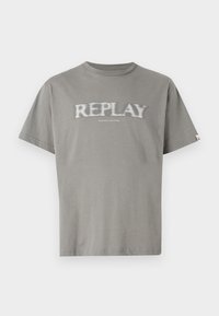 Print T-shirt - grey military