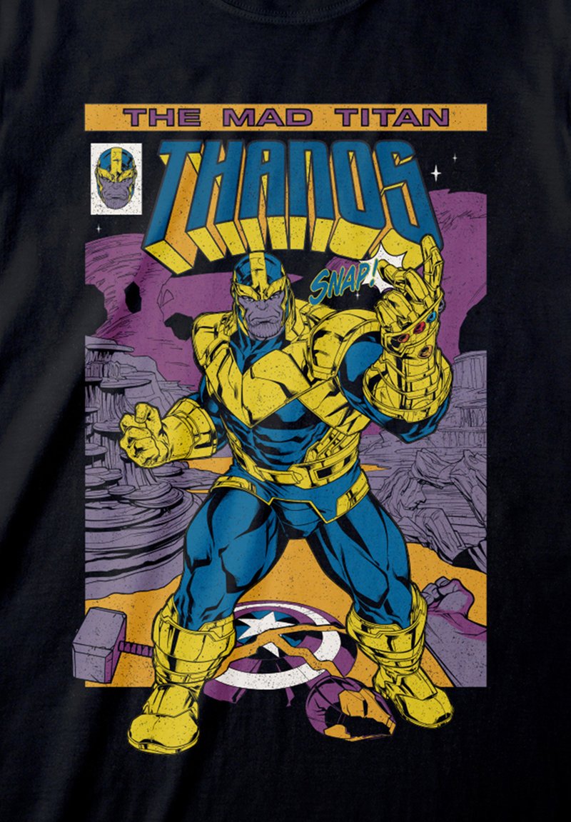 Henry Tiger MARVEL COMICS AVENGERS THANOS COVER T-shirt con