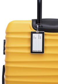 WITTCHEN LARGE SUITCASE WITH LUGGAGE TAG FROM ABS - Valise à roulettes - yellow