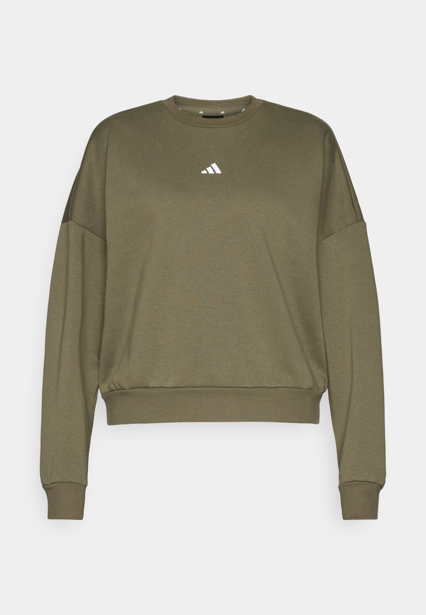 adidas Sportswear Sweatshirt - olive strata/white/olive - Zalando.co.uk