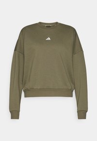 Bluză de molton - olive strata/white