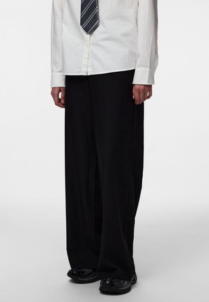 Pieces PCBOSELLA WIDE PANTS - Kalhoty - black