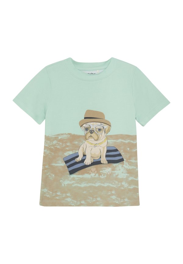 T-Shirt print - yucca turquise