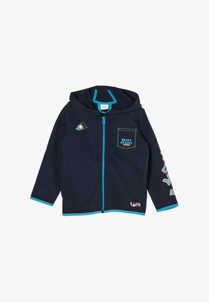 MIT ARTWORK - Sweater met rits - navy