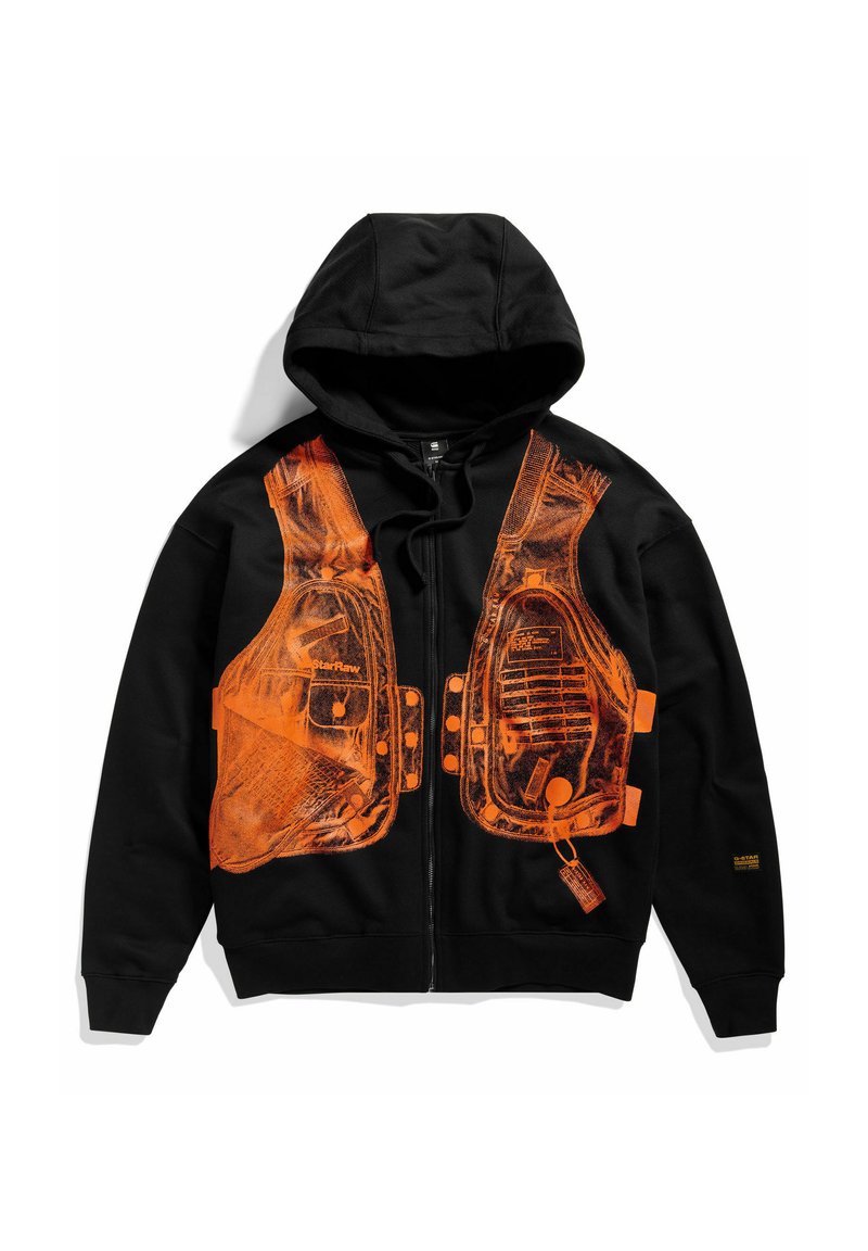 G-Star Sweater met rits zwart