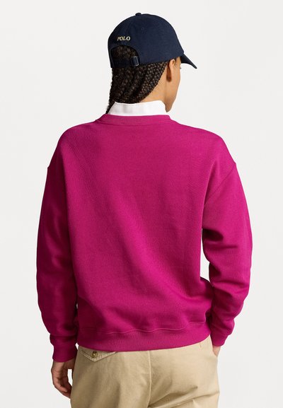 Polo Ralph Lauren LONG SLEEVE - Sweatshirt - fuchsia berry