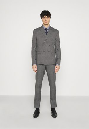 CHECK DOUBLE BREASTED SUIT - Suit - grey
