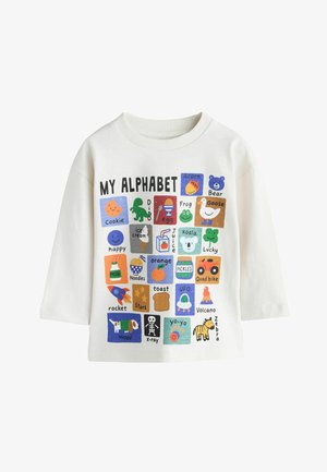 Next, REGULAR FIT - LONG SLEEVE GRAPHIC T-SHIRT . - Top s dlhým rukávom - white alphabet