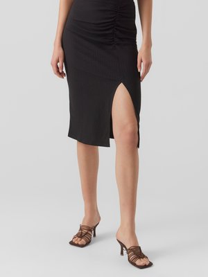 Vero Moda Tall VMJONA CALF SKIRT - Pencil φούστα - black