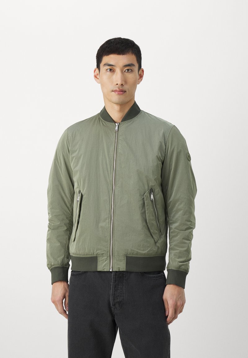 Blouson Bomber Homme James Pringle, Vert, Taille L, Doublé, état Parfait