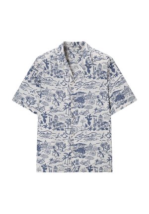 Sissy-Boy SISSY-BOY GEMUSTERTES KURZARMHEMD - BLAU - Chemise - blau