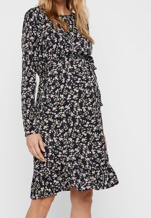 MAMALICIOUS Vestido informal - dark-blue denim