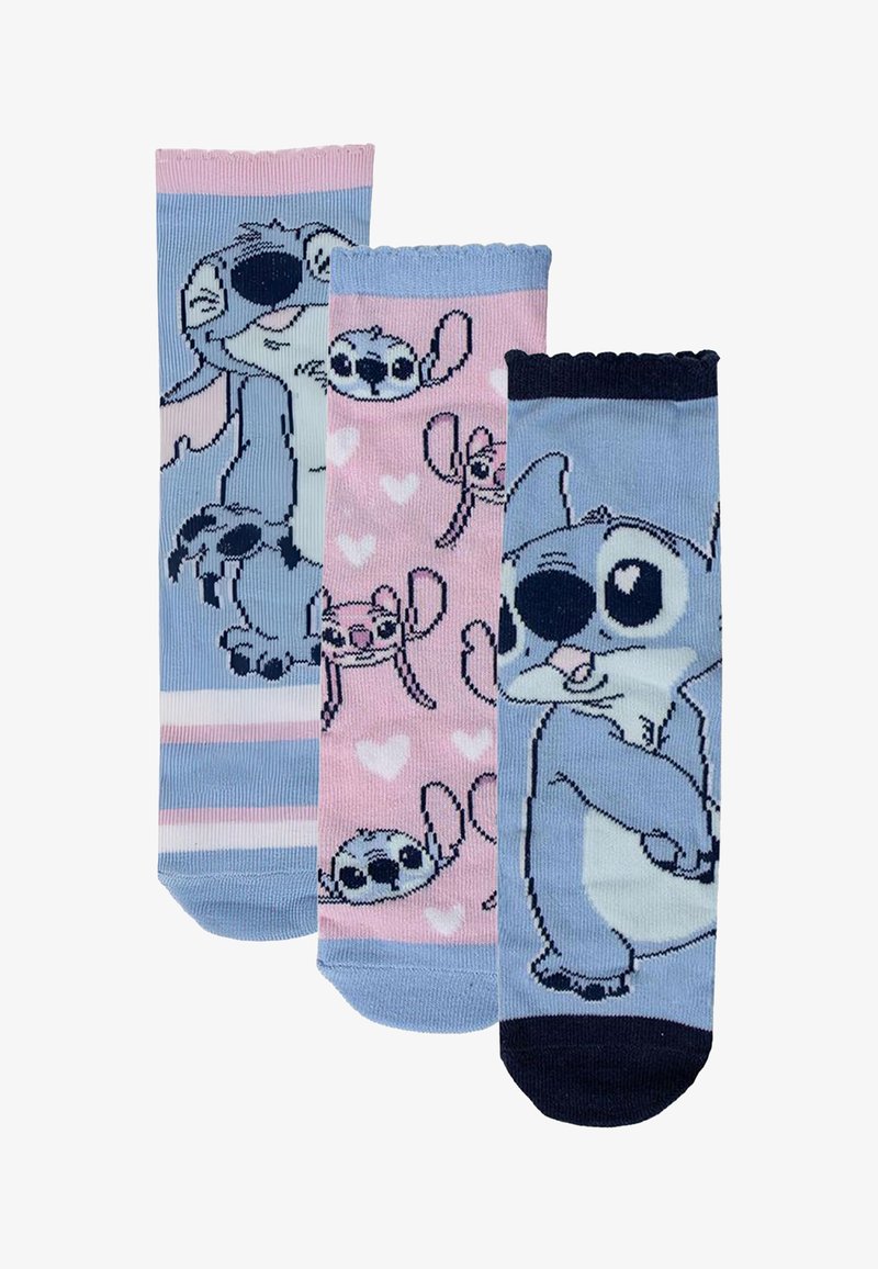 Disney PACK 3 STITCH - Sokken - pink blue black