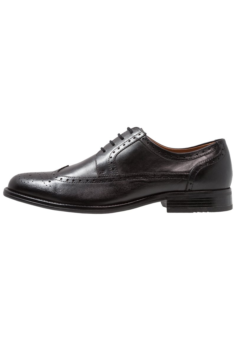 Pier One LEATHER - Derbies & Richelieus - black/noir ...