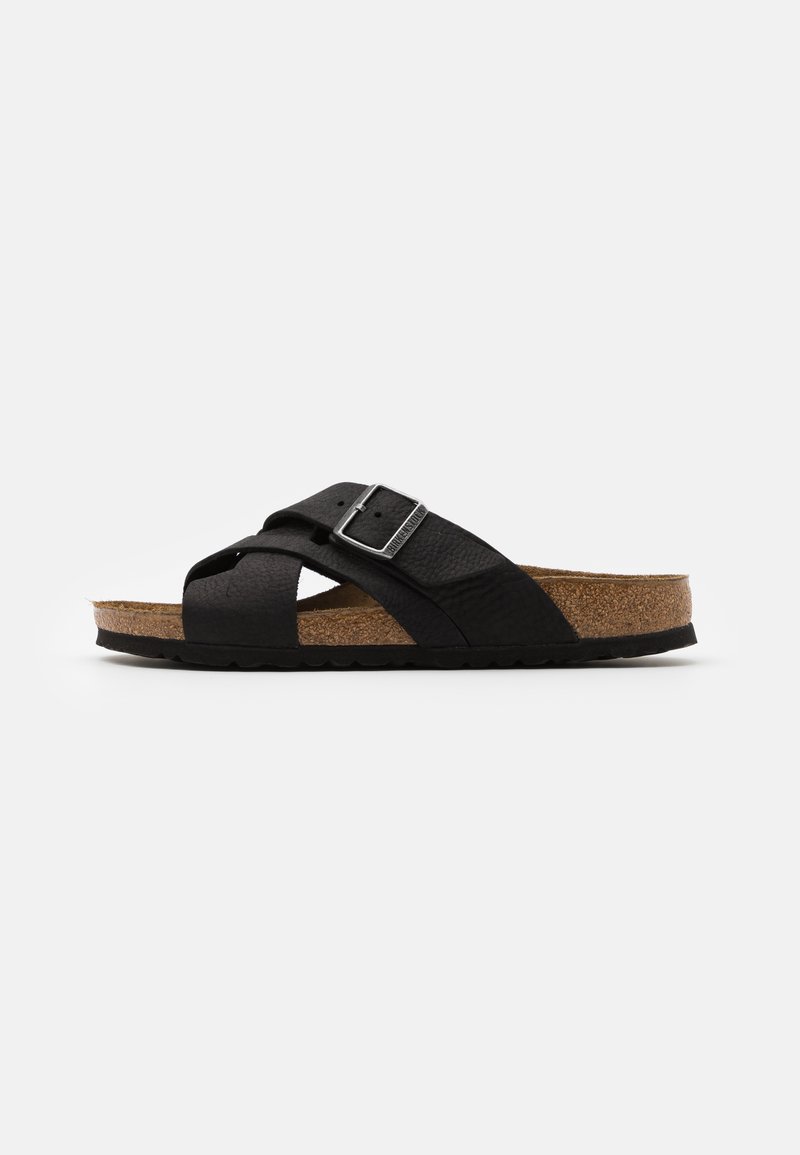 Birkenstock LUGANO NARROW FIT - Riemensandalette - camberra old black
