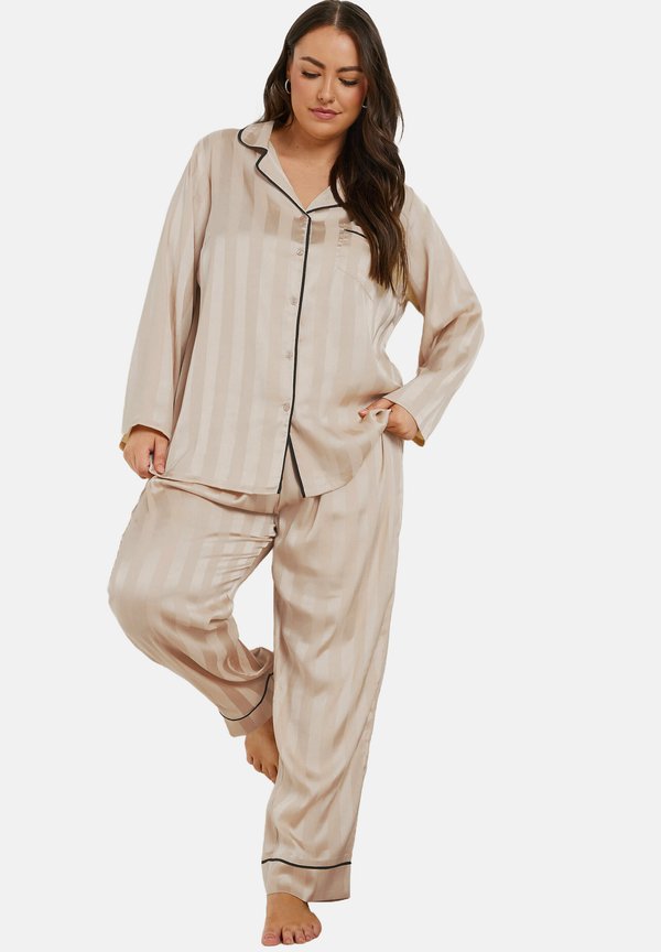 STRIPE SET - Nachtwäsche Set - gold