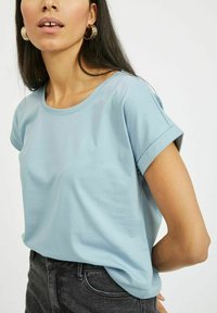 VILA VIDREAMERS NEW NOOS - Lihtne T-särk - ashley blue