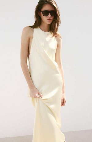Mango, ADULT - Vestido informal - light yellow