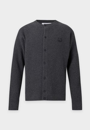 Maison Kitsuné, FOX HEAD REGULAR CARDIGAN - Chaqueta de punto - anthracite