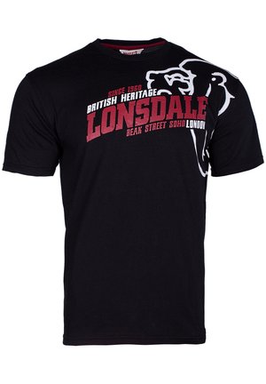 Lonsdale NORMALE PASSFORM WALKLEY - Camiseta estampada - black