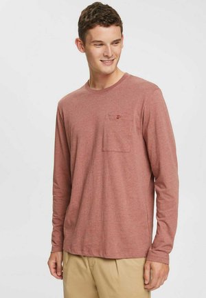 REGULAR FIT - Long sleeved top - terracotta