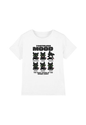 Universal Studios, MOODS OF TOOTHLESS UNISEX - Print T-shirt - white